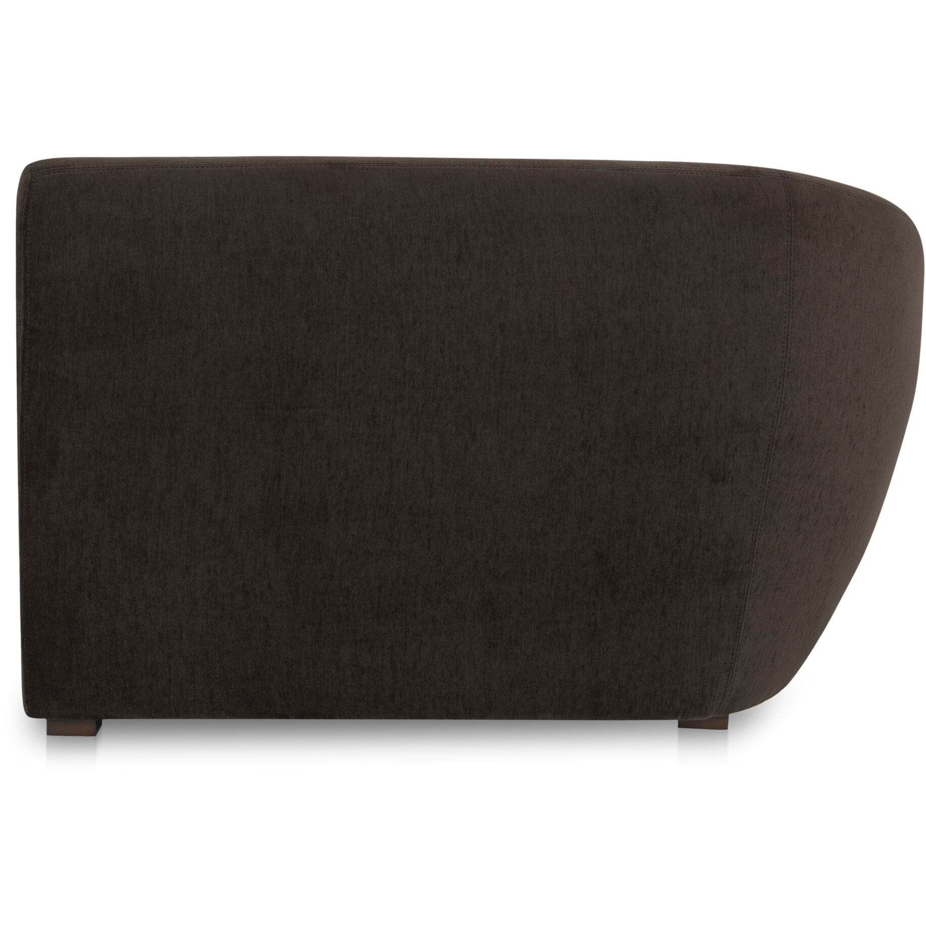 Amelia Dark Brown Sofa, Left