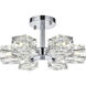 Lyra 6 Light 14 inch Chrome Flush Mount Ceiling Light