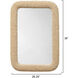Confetti 38 X 26.25 inch Natural and Bleached and Off-White Mirror, Inline