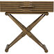 Zanta 28 X 28 inch Saddle Brown Side Table