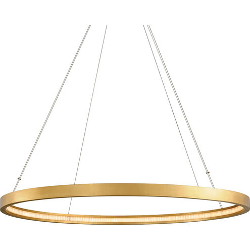 Jasmine LED 56 inch Gold Leaf Chandelier Ceiling Light