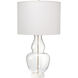 Poised 30.75 inch 150 watt Clear Glass Table Lamp Portable Light, Inline
