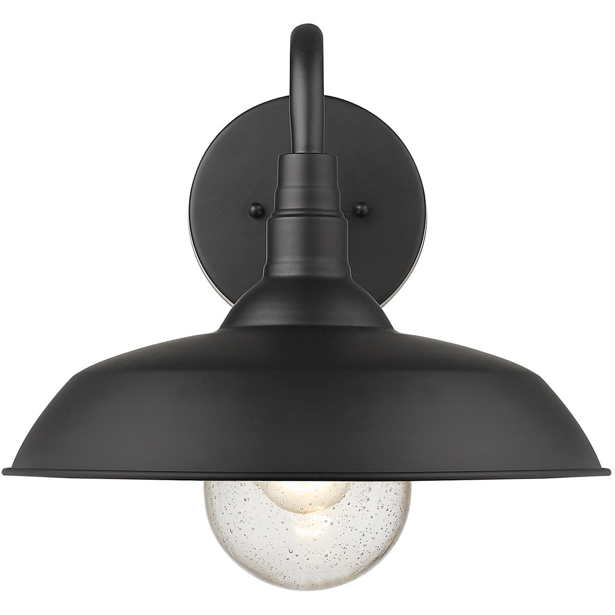 Burry 1 Light 14 inch Matte Black Exterior Wall Mount