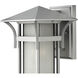 Estate Series Harbor Outdoor Wall Mount Lantern in Titanium, Small