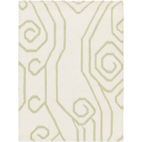 Boardwalk 36 X 24 inch Ivory, Lime Rug
