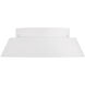 Donoven 2 Light 15 inch White and Gold Flush Ceiling Light