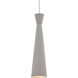 Sean Lavin Windsor 1 Light 12 Satin Nickel Low-Voltage Pendant Ceiling Light in Incandescent, Concrete, FreeJack