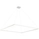 Piazza Pendant Ceiling Light in White