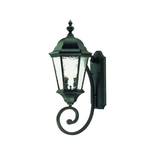 Telfair 2 Light 24 inch Matte Black Exterior Wall Mount