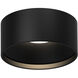 Lucci Flush Mount Ceiling Light in Black, Round
