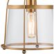 Merrick 1 Light 8 inch Satin Brass Vanity Light Wall Light