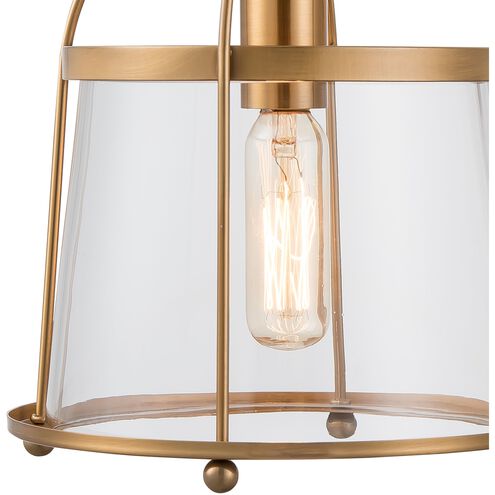 Merrick 1 Light 8 inch Satin Brass Vanity Light Wall Light