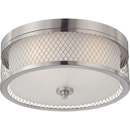 Fusion 3 Light 15 inch Brushed Nickel Flush Mount Ceiling Light