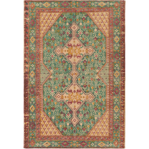 Shadi 90 X 60 inch Neutral and Blue Area Rug, Jute, Cotton, and Polyester