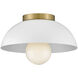 Stu LED 11 inch Matte White Foyer Light Ceiling Light, Flush Mount
