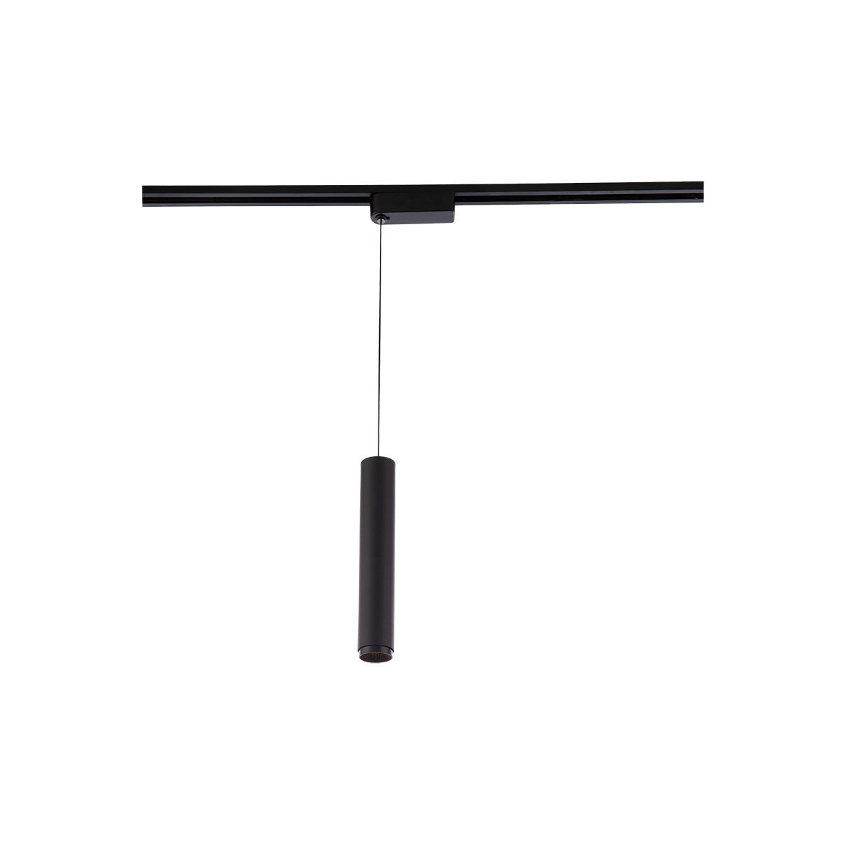 Silo Pendants 1 Light 120 Black/Black Track Head Ceiling Light in 3000K