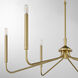 Providence 6 Light 12.25 inch Aged Brass Chandelier Ceiling Light