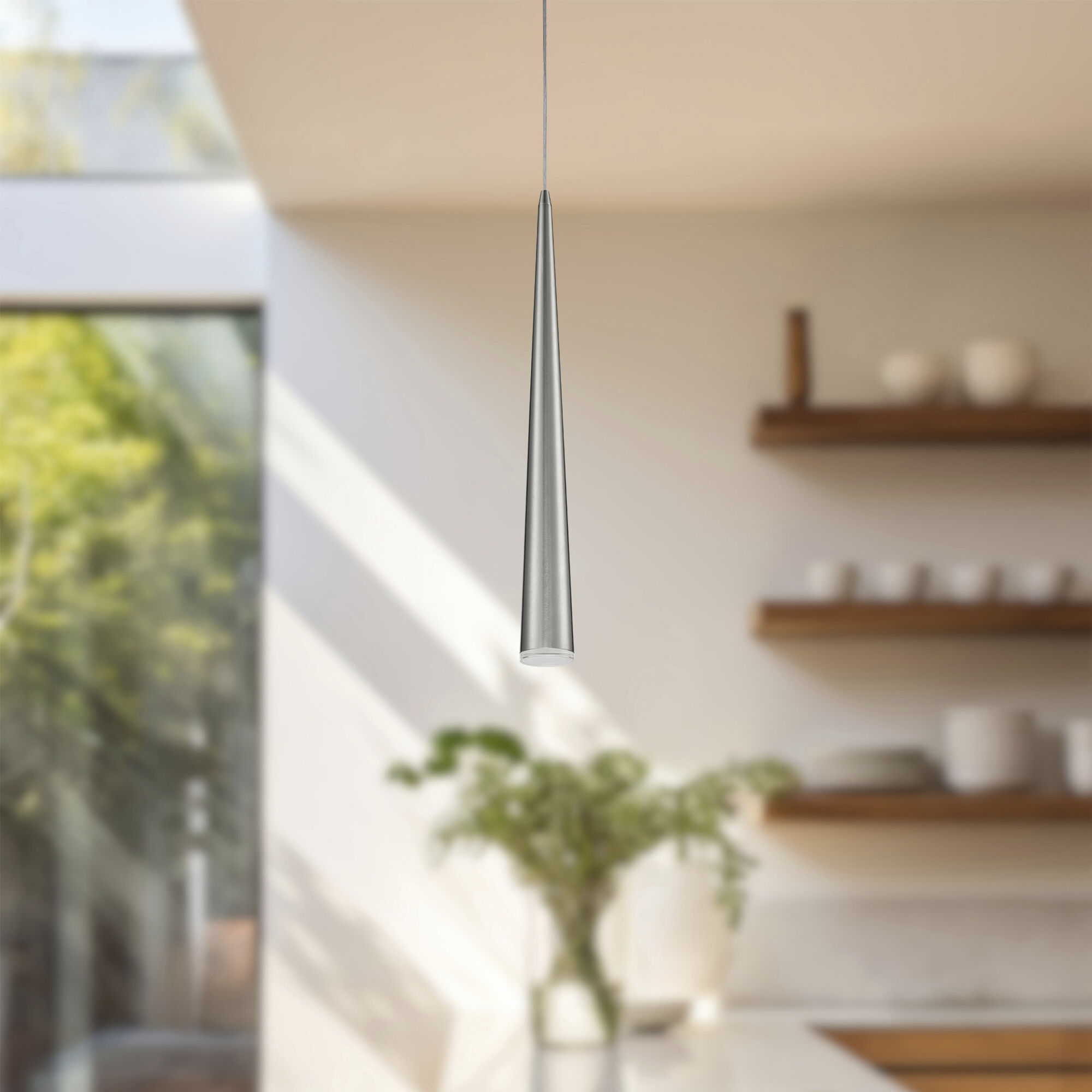 Mina Pendant Ceiling Light in Brushed Nickel