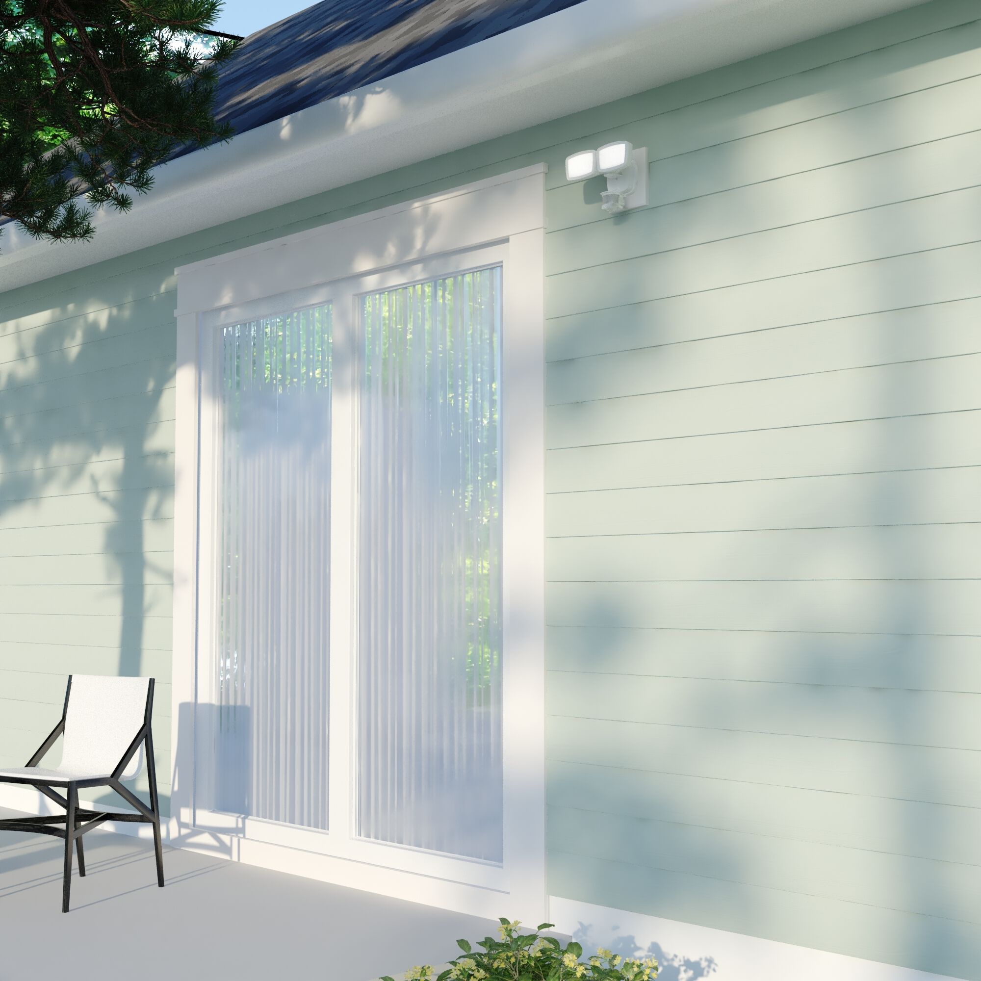 Outdoor Security LED 7.25 inch White Outdoor Security