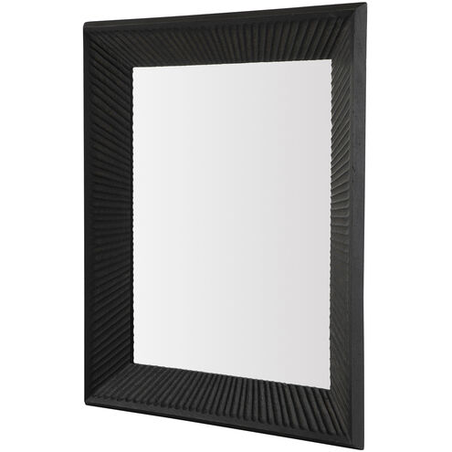 Aldrich 48 X 40 inch Textured Charcoal / Clean Mirror Mirror