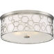 ML LED 17 inch Brushed Nickel Flush Mount Ceiling Light