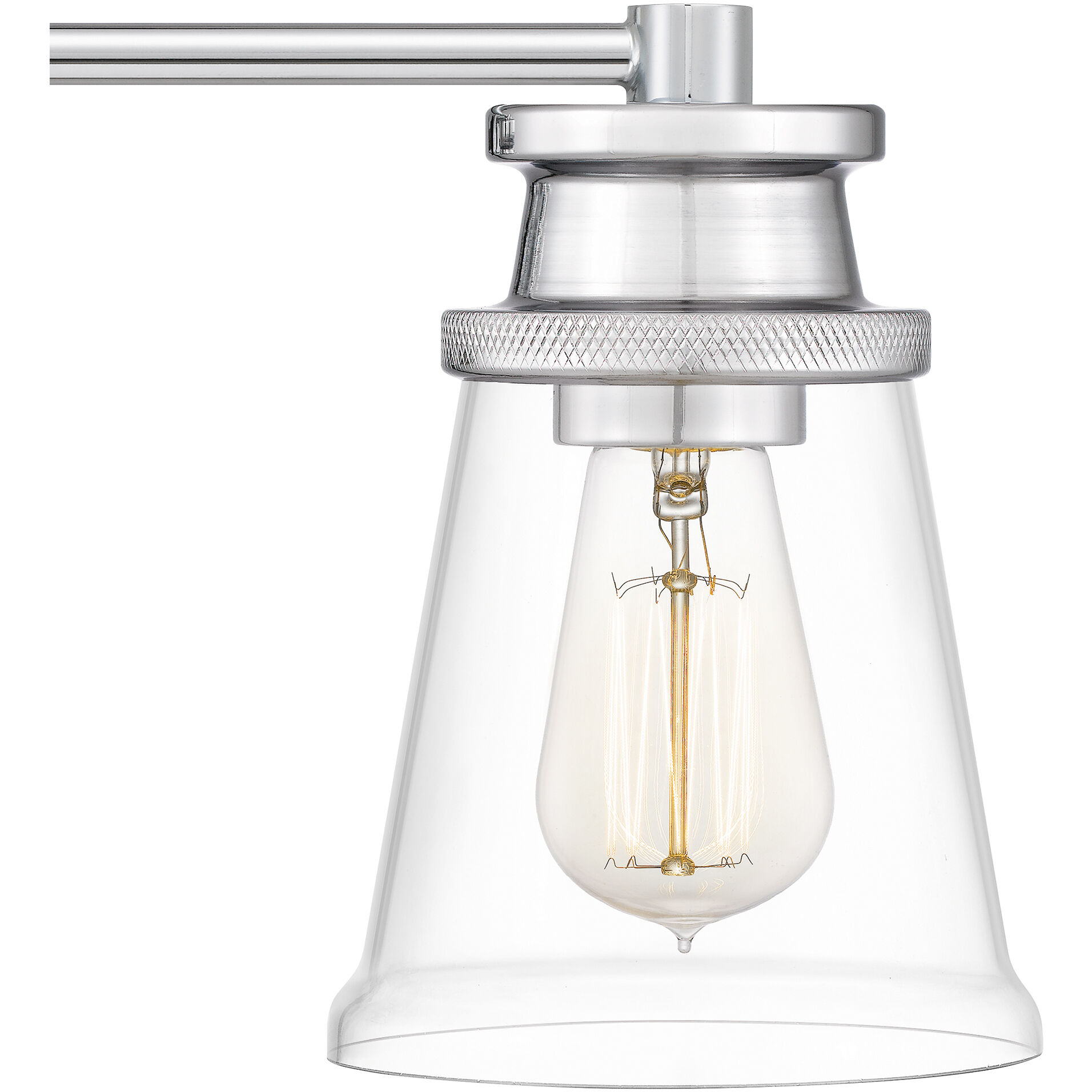 Haverfield 4 Light 33 inch Polished Chrome Bath Light Wall Light