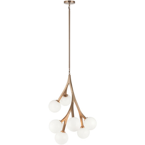 Rami 7 Light 18 inch Aged Gold Brass Chandelier Ceiling Light