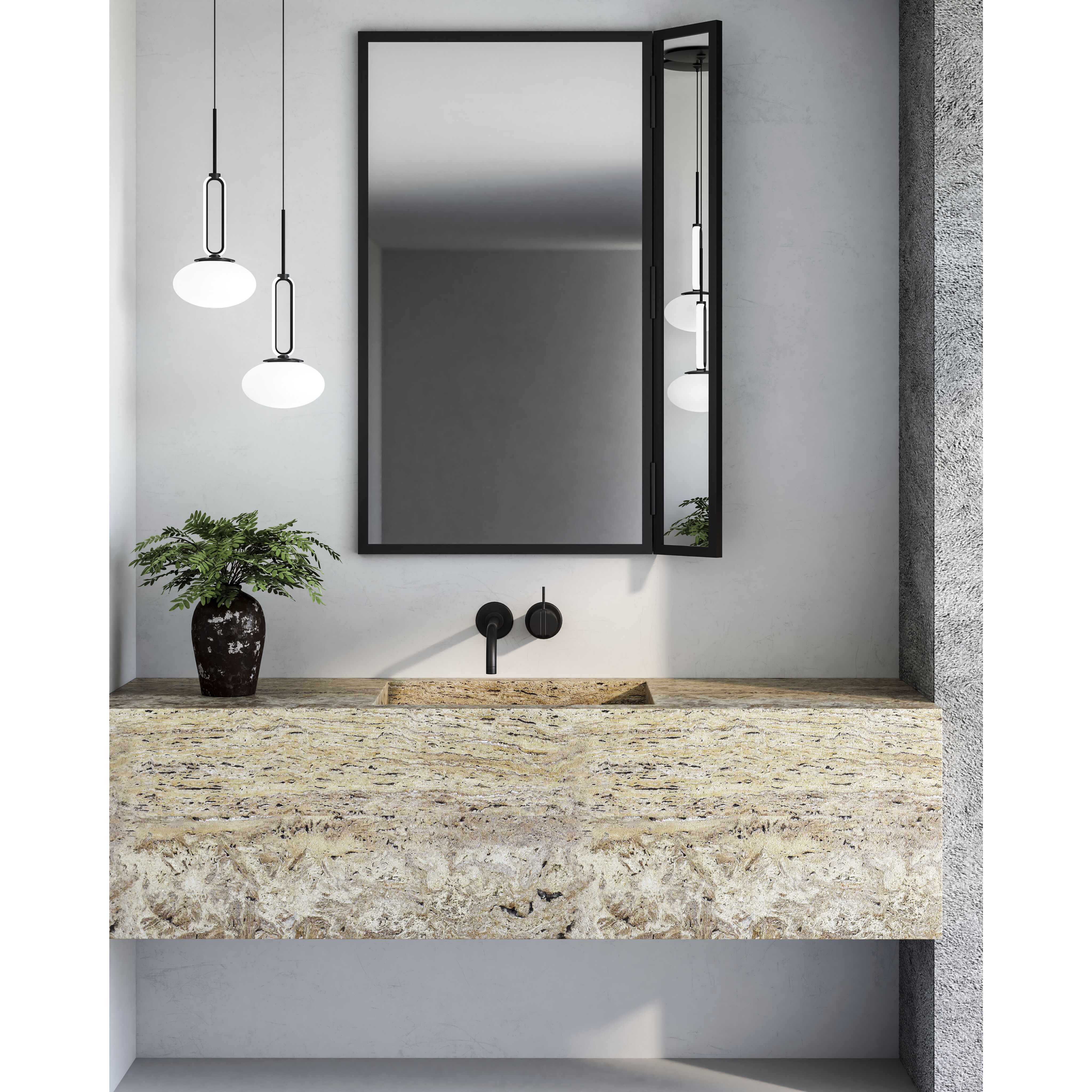 Tavira Pendant Ceiling Light in Black