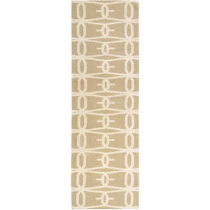 Fallon 96 X 30 inch Khaki, Beige Rug