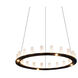 Carlyle Corona LED 45 inch Novel Brass Ring Chandelier Ceiling Light