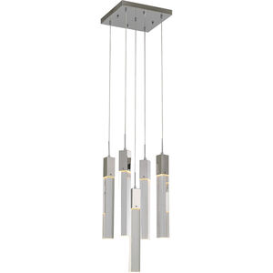 Canada 5 Light 13.78 inch Chrome Chandelier Ceiling Light