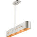 Ravena 4 Light 36 inch Brushed Nickel Linear Chandelier Ceiling Light