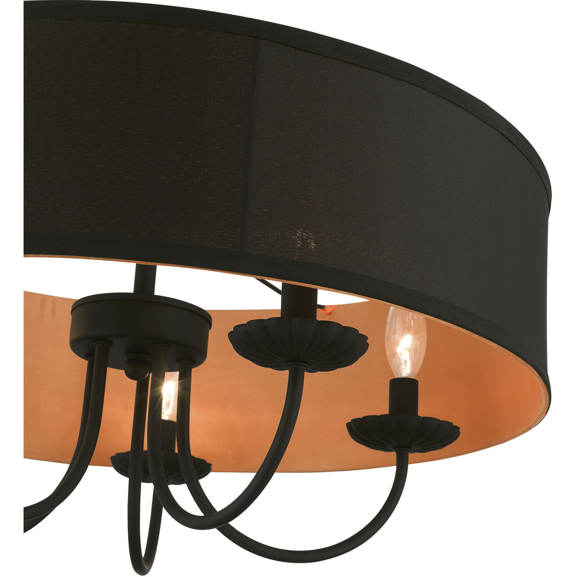 Winchester 5 Light 23 inch Black Pendant Chandelier Ceiling Light