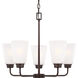Kerrville 5 Light 20.38 inch Bronze Chandelier Ceiling Light