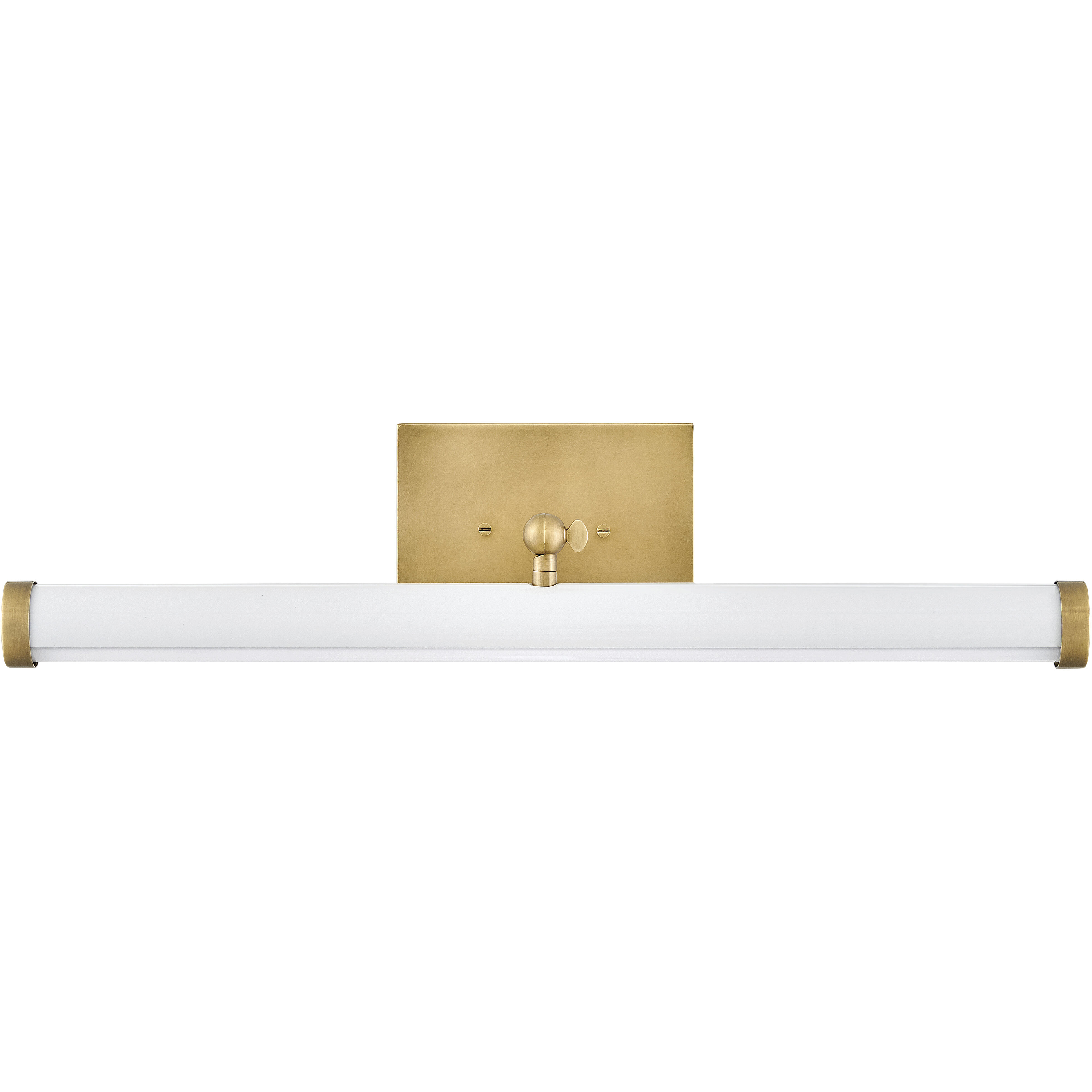 Regis LED 24.5 inch Heritage Brass with Gloss White Sconce Wall Light