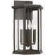 Walton 4 Light 20 inch Oiled Bronze Outdoor Wall Lantern