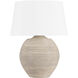 Kitchawan 31 inch 25.00 watt Aged Brass and Ceramic Artisan Cream Table Lamp Portable Light