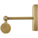 Regis LED 24.5 inch Heritage Brass with Gloss White Sconce Wall Light