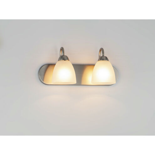 Axis 2 Light 18 inch Satin Nickel Bath Vanity Wall Light