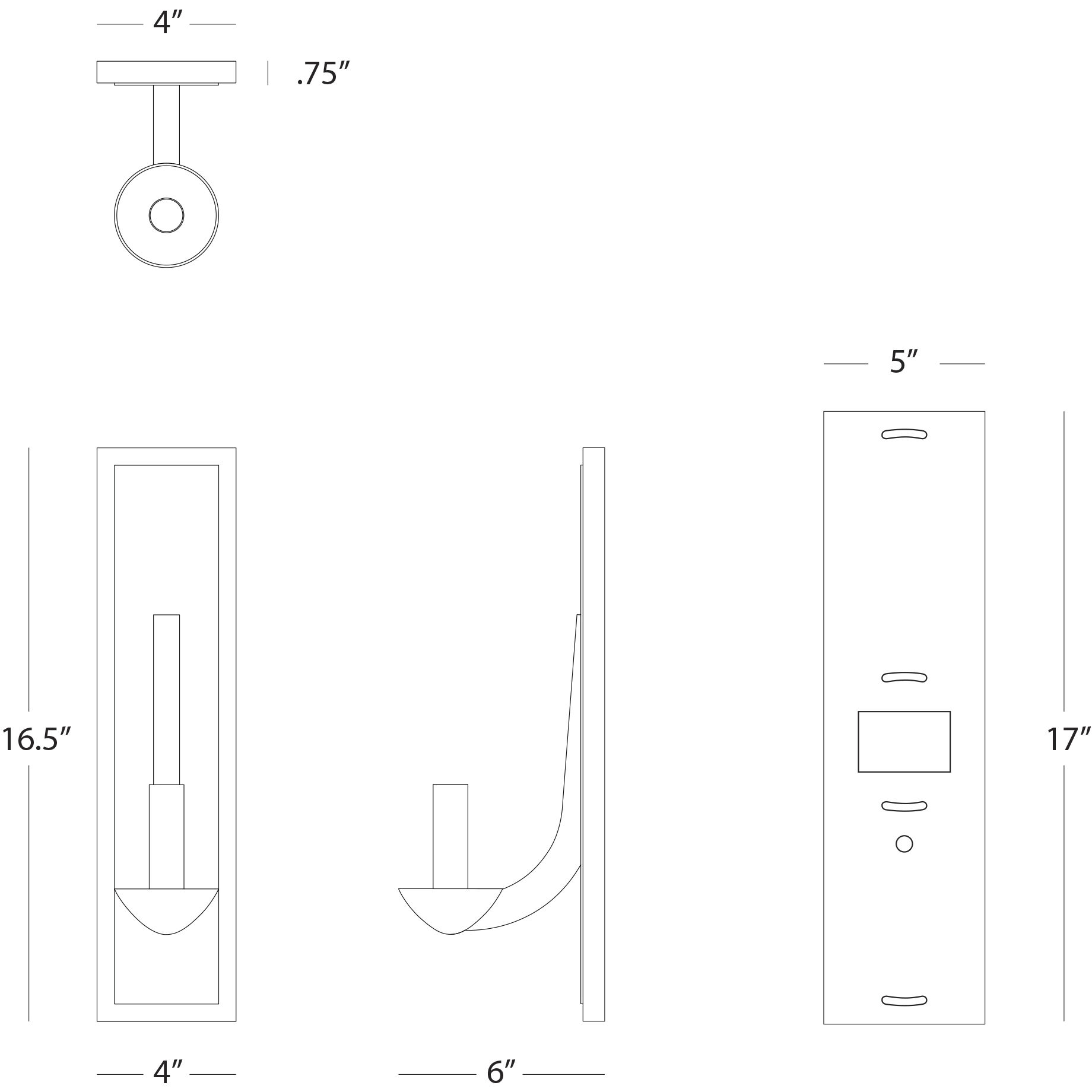 Goldie Wall Sconce Wall Light in Deep Patina Bronze