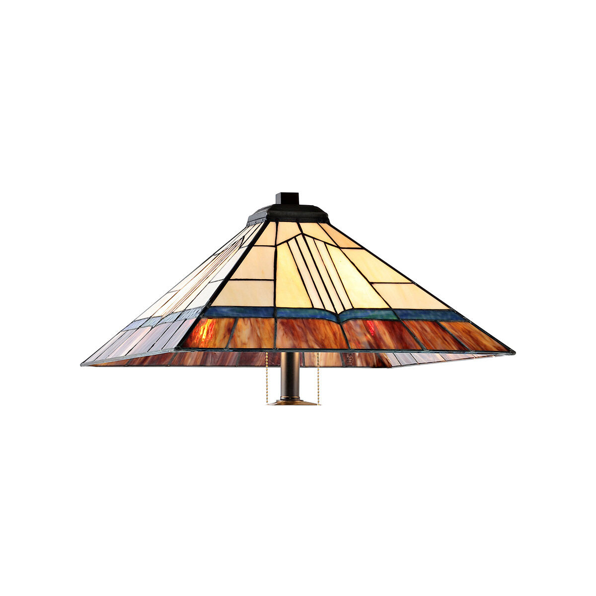 Evelyn 62 inch 60.00 watt Tiffany Bronze Floor Lamp Portable Light