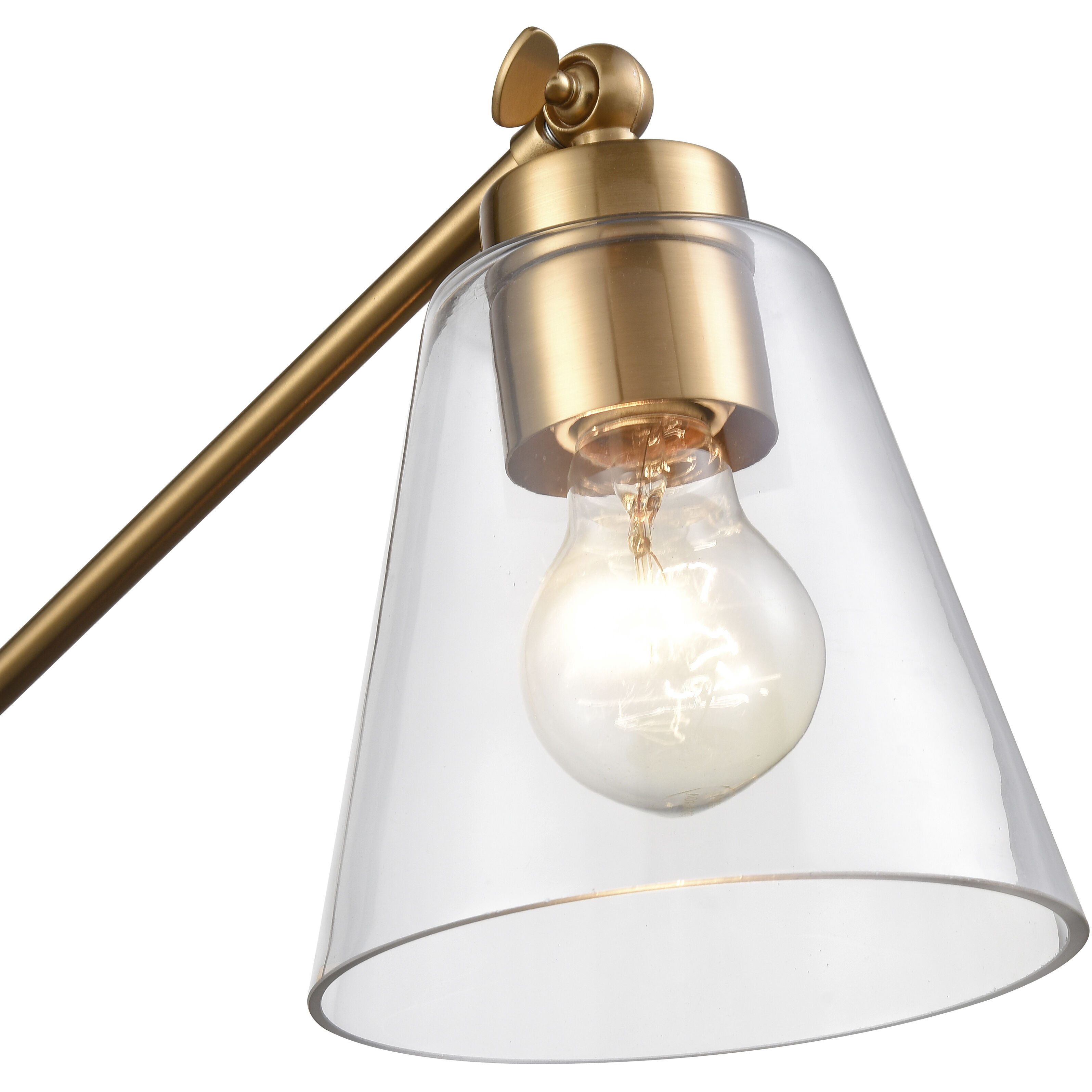 East Point 17 inch 60 watt Satin Brass Swingarm Sconce Wall Light