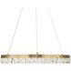 Segovia 28 inch Warm Brass Chandelier Ceiling Light