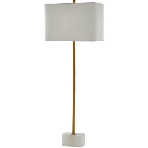 Felix 40 inch 100 watt Natural/Antique Brass Table Lamp Portable Light