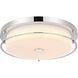 Kolson 1 Light 16 inch Chrome Flush Mount Ceiling Light