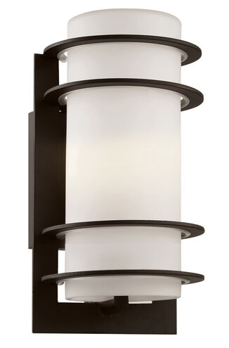 Zephyr 1 Light 11 inch Black Outdoor Wall Lantern