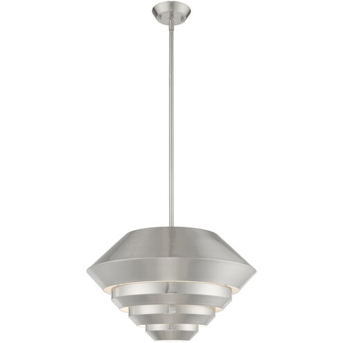 Amsterdam 1 Light 18 inch Brushed Nickel Mini Pendant Ceiling Light