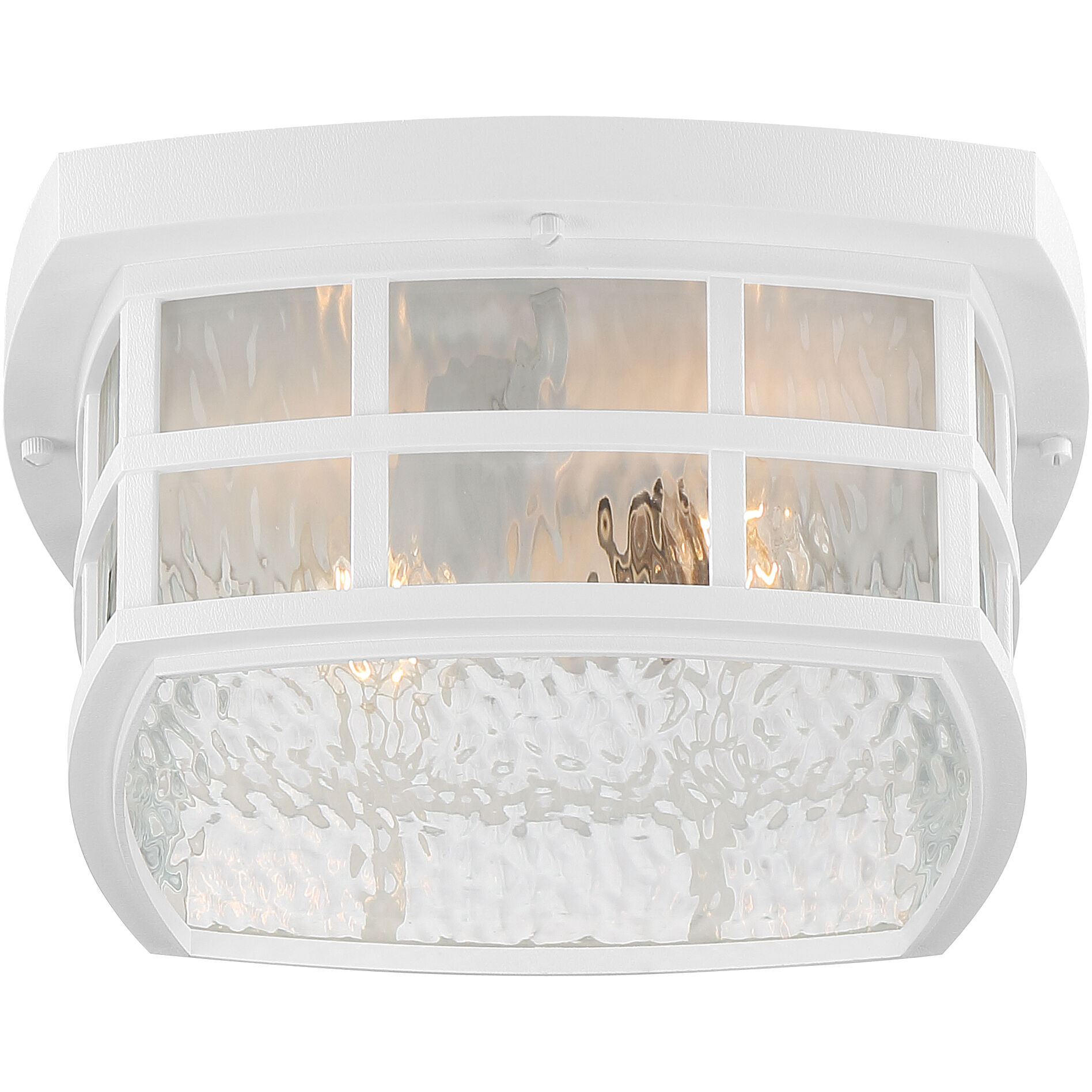 Stonington 2 Light 12 inch Matte White Outdoor Flush Mount