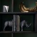 Etosha Charcoal and Bronze Bookends, Set of 2