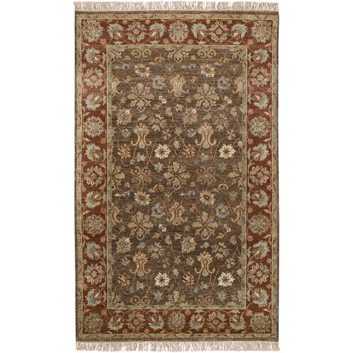 Estate 132 X 96 inch Dark Brown, Clay, Camel, Taupe, Tan, Cream Rug